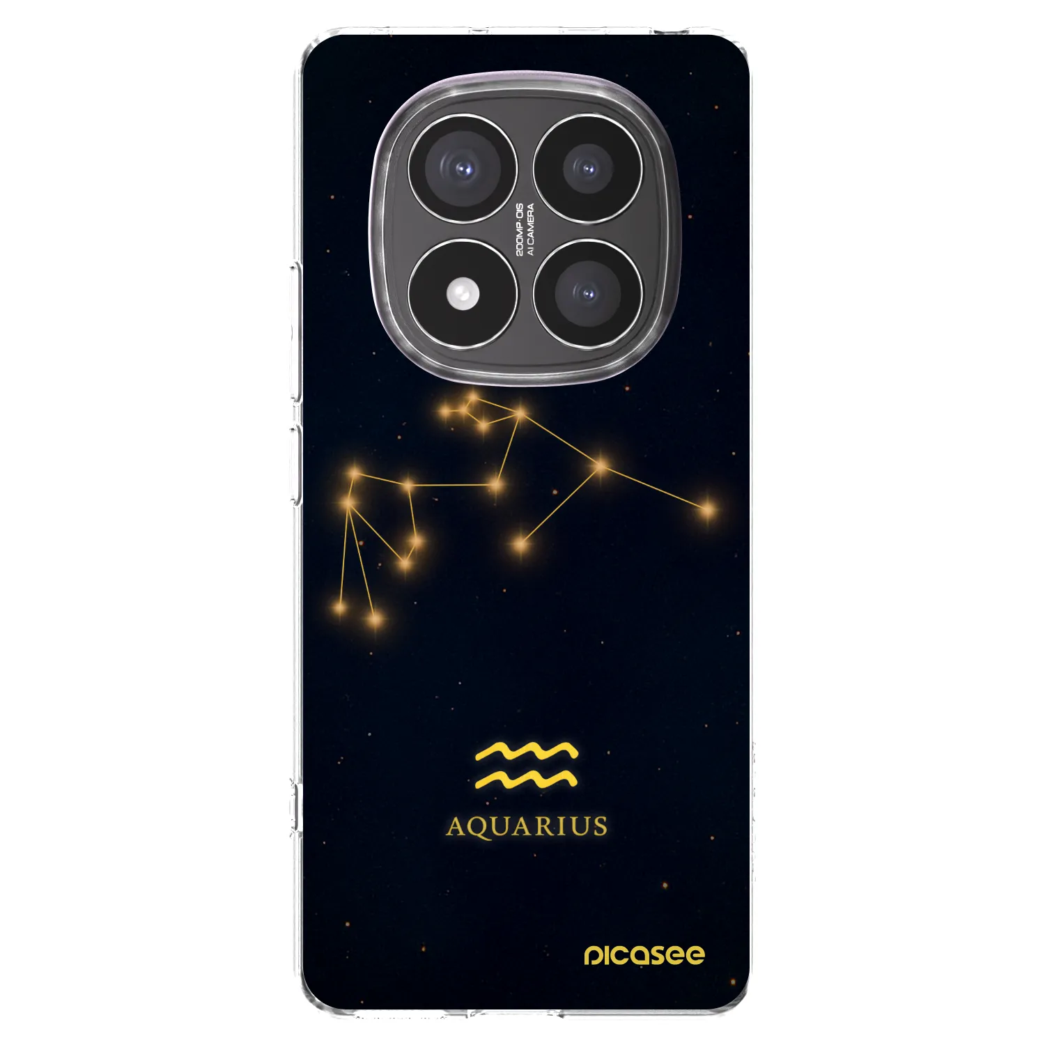 Picasee silikonowe przeźroczyste etui na Xiaomi Redmi Note 14 Pro+ 5G - AQUARIUS