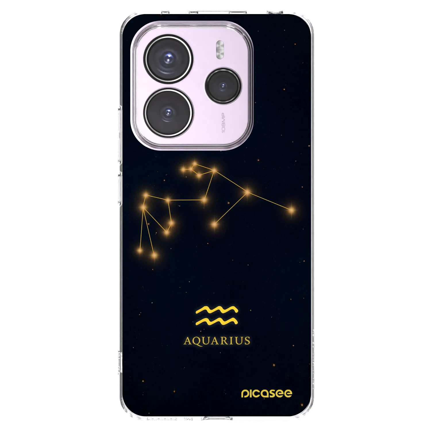 Picasee silikonowe przeźroczyste etui na Xiaomi Redmi Note 14 5G - AQUARIUS