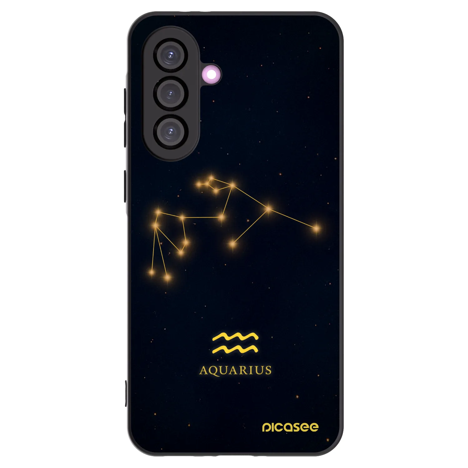 Picasee silikonowe czarne etui na Samsung Galaxy A56 5G A566B - AQUARIUS