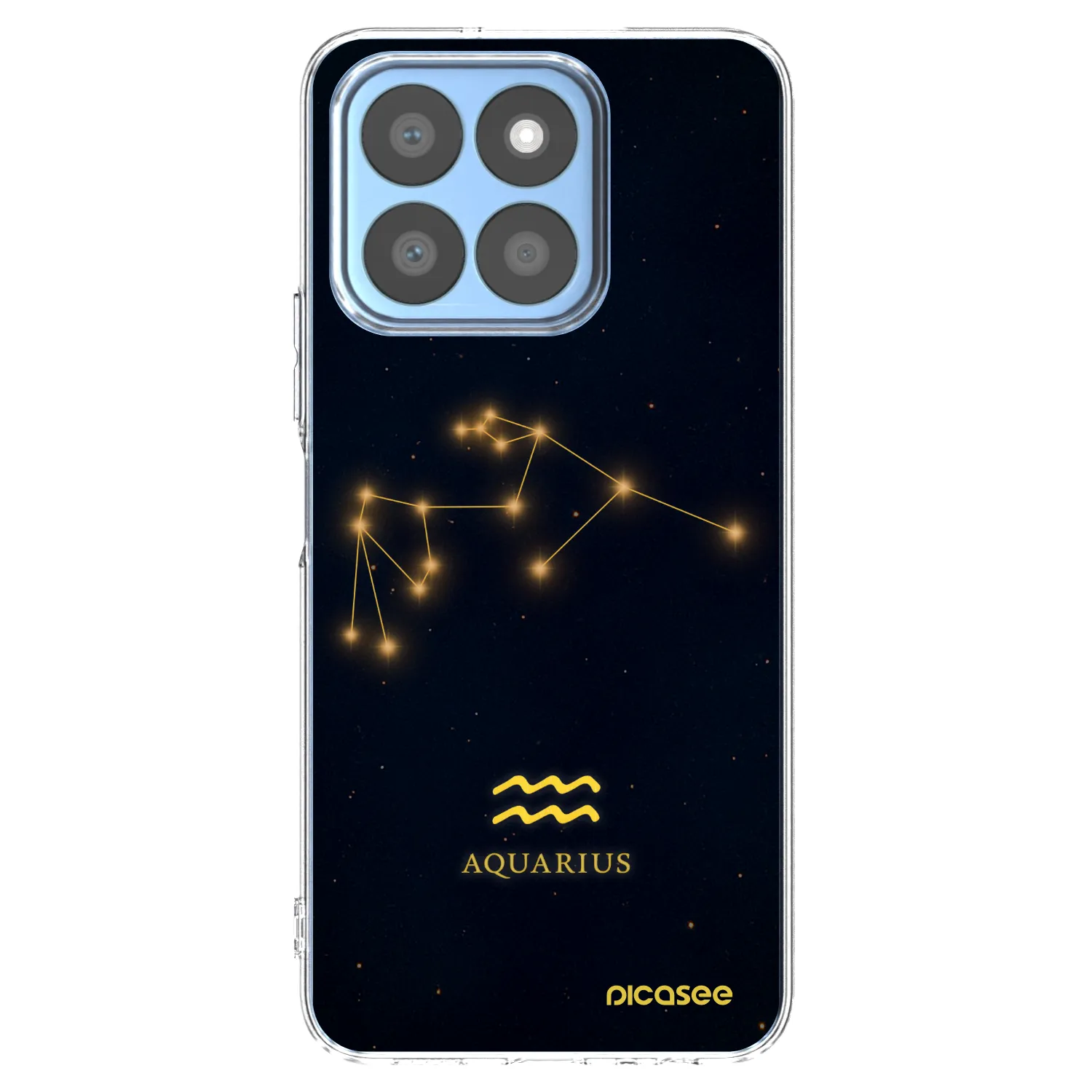 Picasee silikonowe przeźroczyste etui na Honor X8c - AQUARIUS
