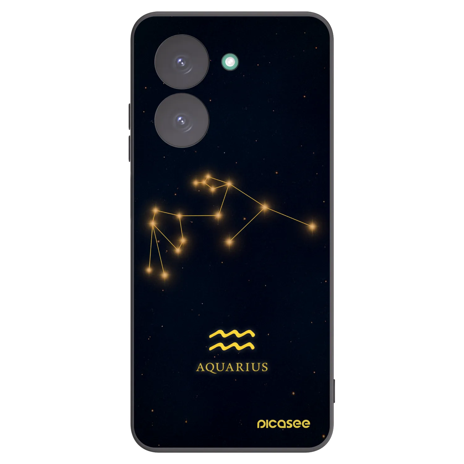 Picasee silikonowe czarne etui na Xiaomi Redmi A5 - AQUARIUS