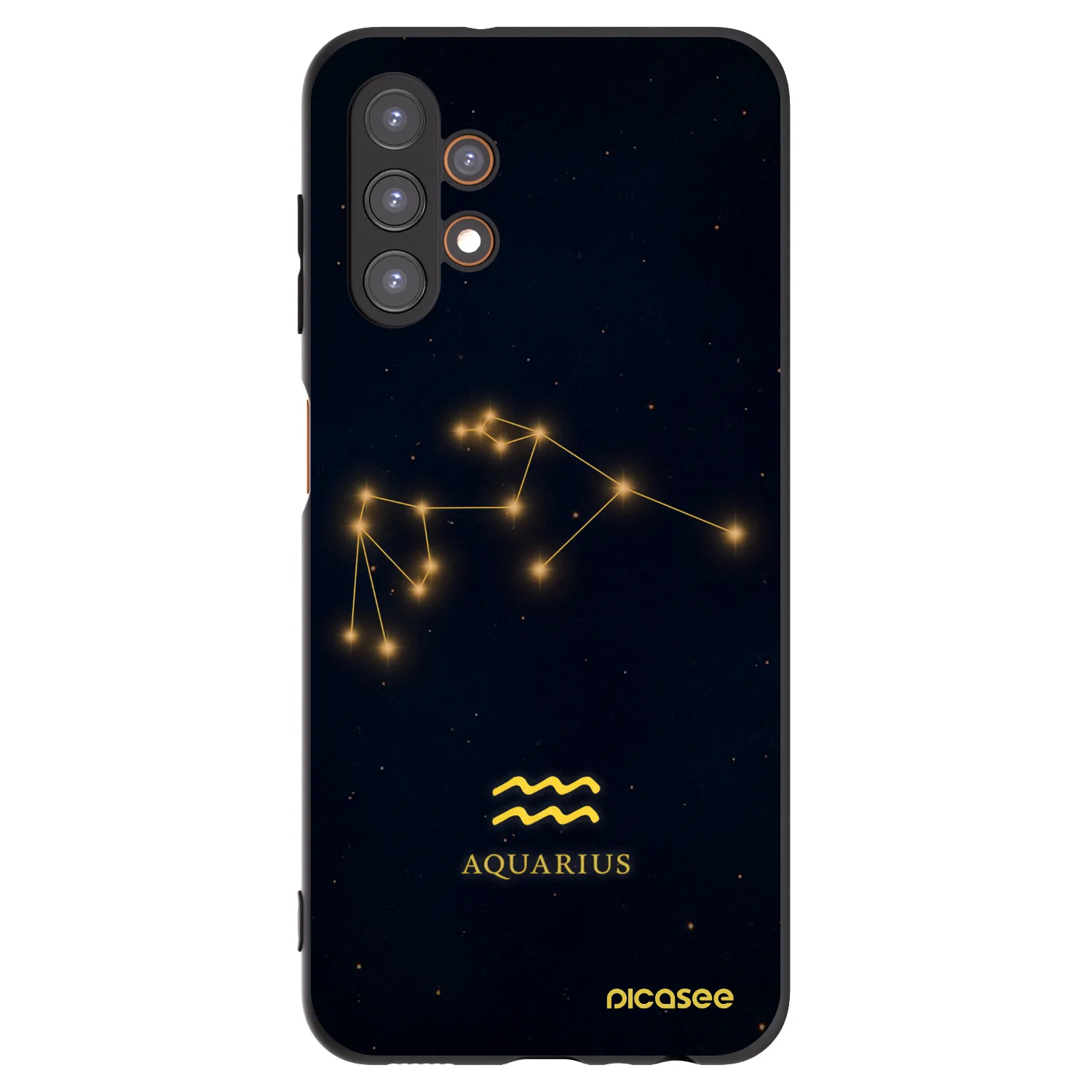 Picasee silikonowe czarne etui na Samsung Galaxy A13 5G - AQUARIUS
