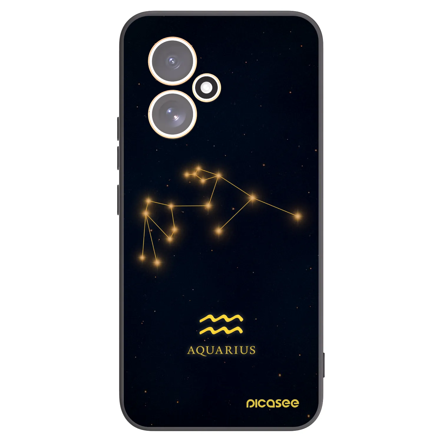 Picasee silikonowe czarne etui na Honor 400 5G - AQUARIUS