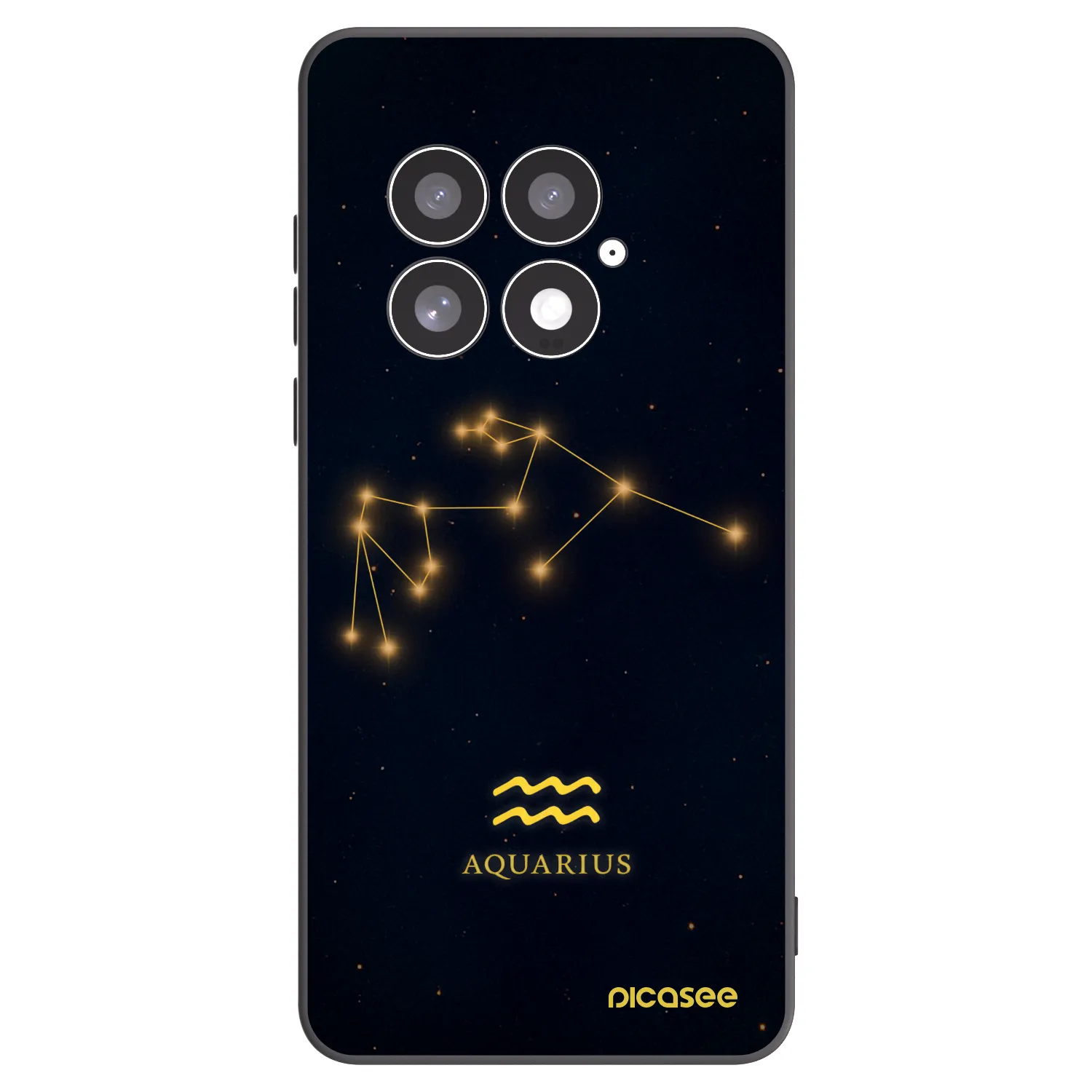 Picasee silikonowe czarne etui na OnePlus 13 5G - AQUARIUS