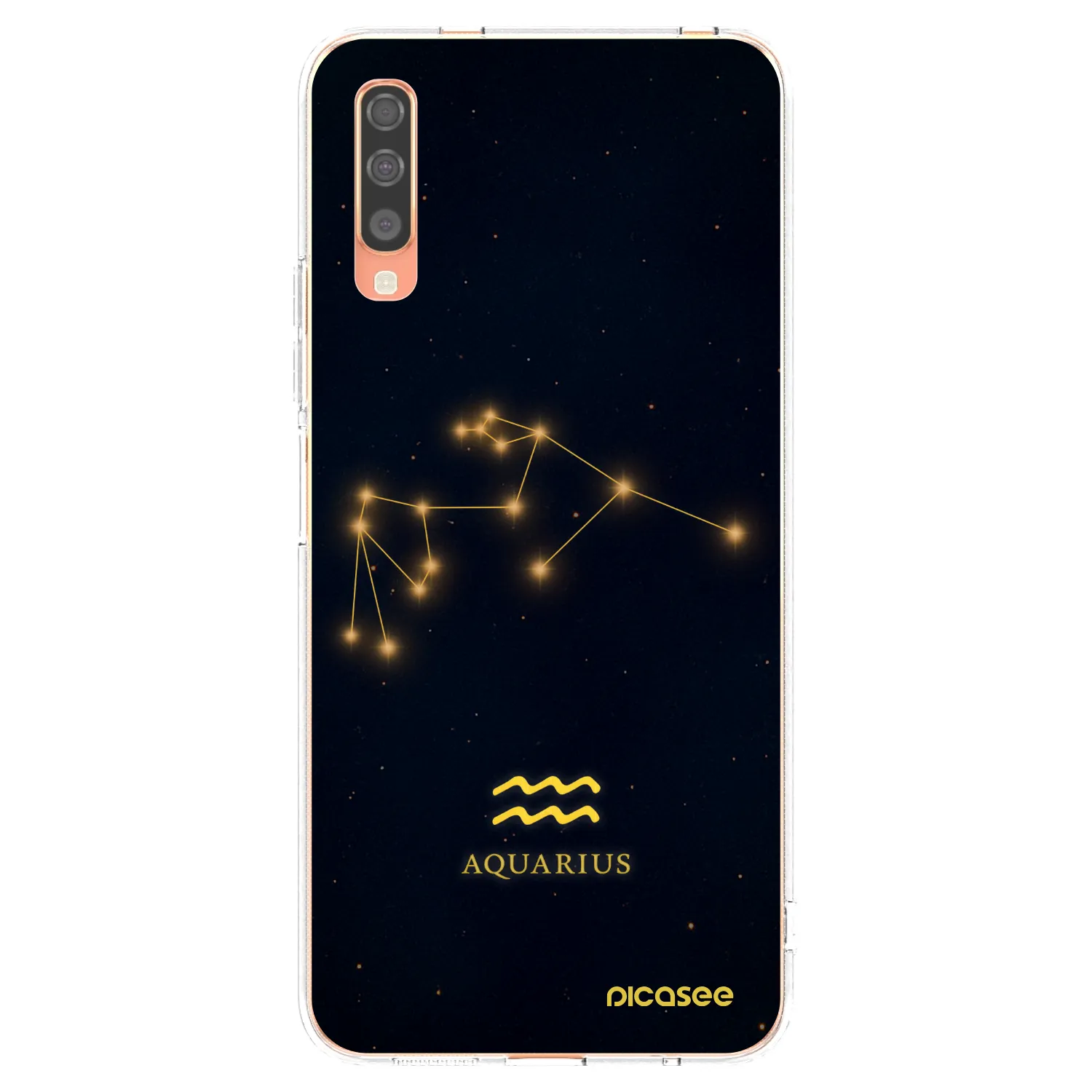 Picasee silikonowe przeźroczyste etui na Samsung Galaxy A70 A705F - AQUARIUS