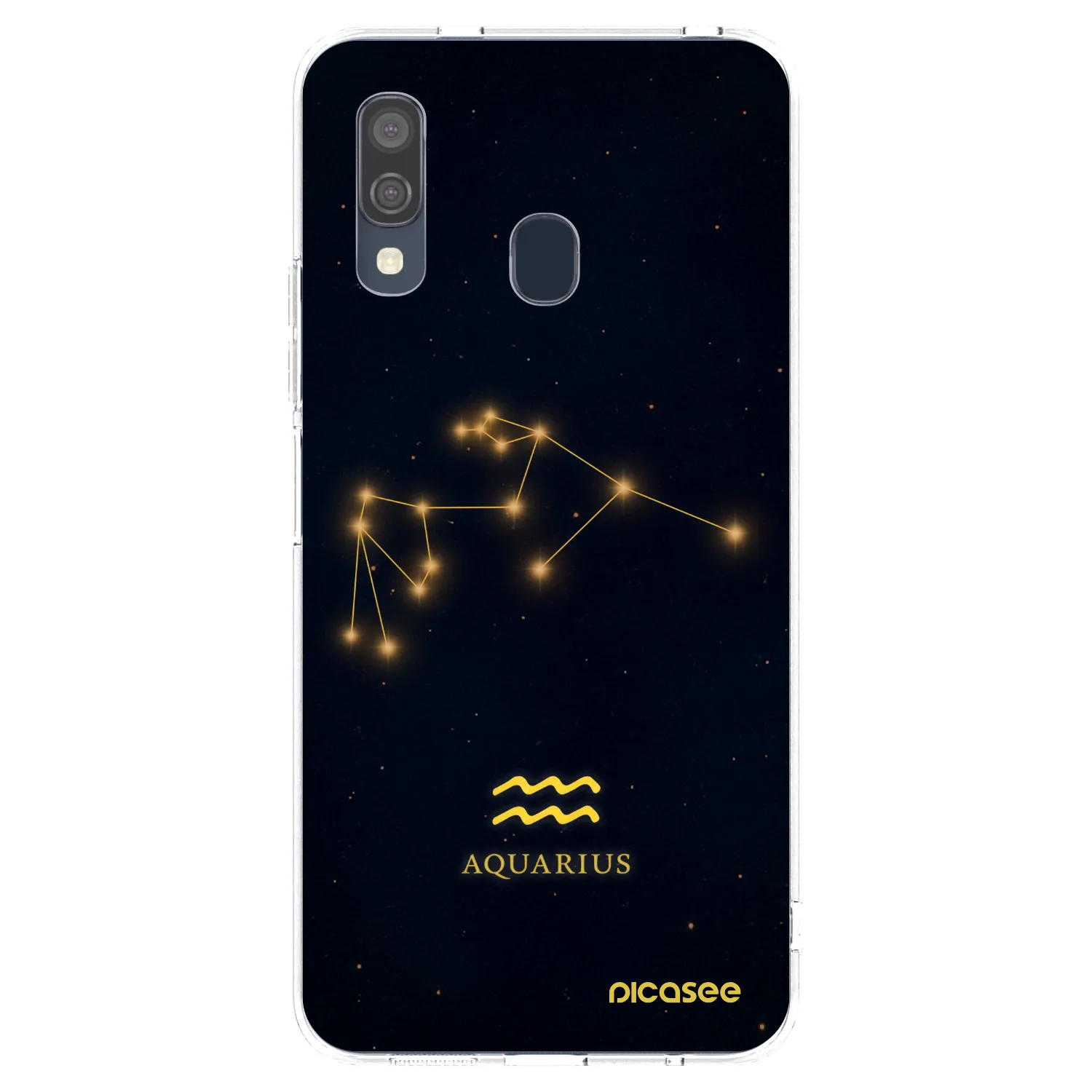 Picasee silikonowe przeźroczyste etui na Samsung Galaxy A40 A405F - AQUARIUS