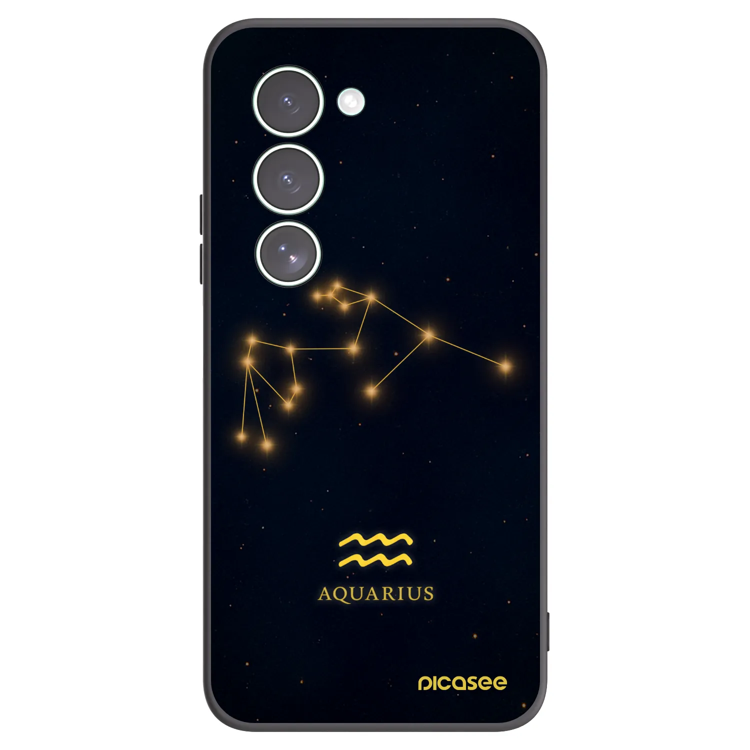 Picasee silikonowe czarne etui na Xiaomi Redmi 15 5G - AQUARIUS
