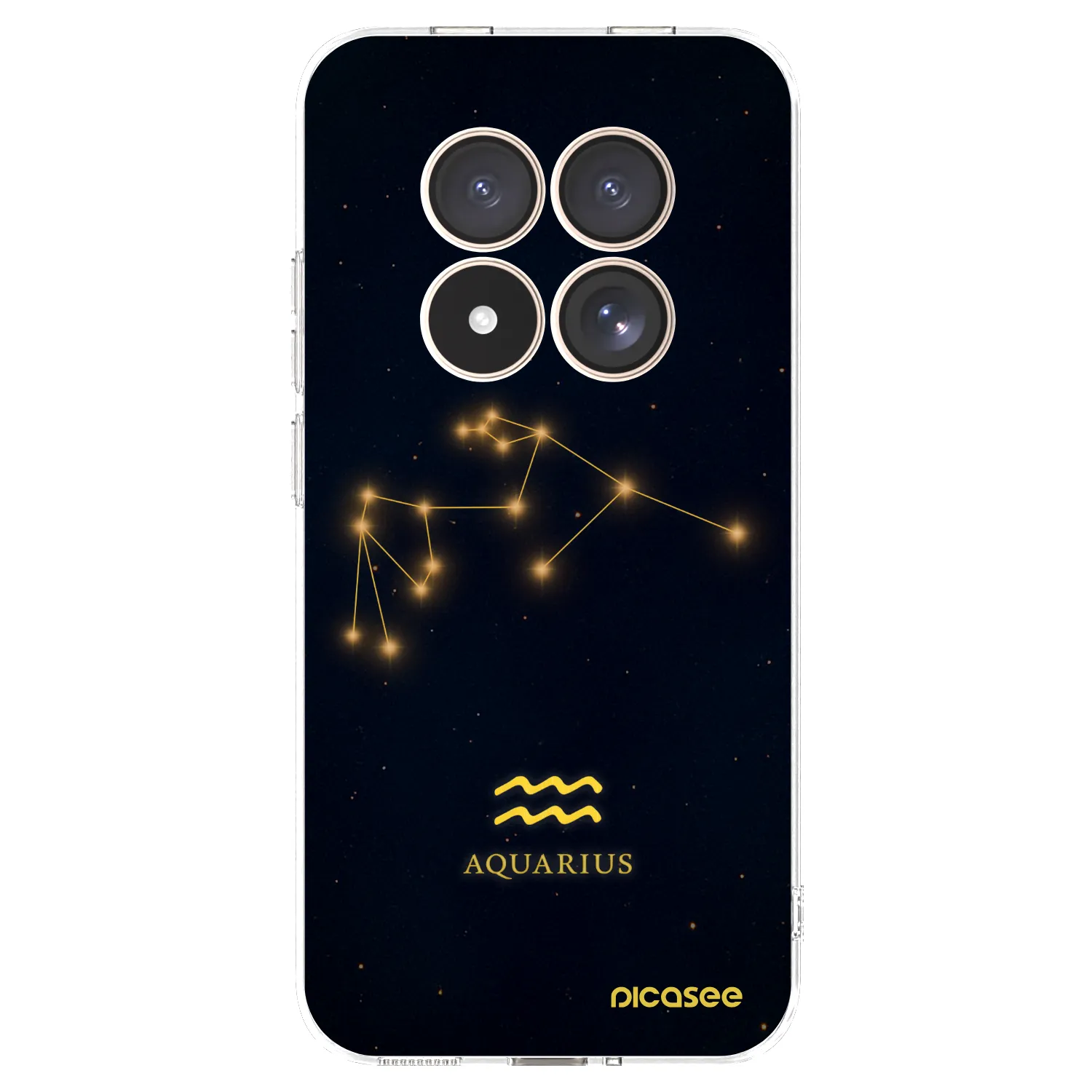 Picasee silikonowe przeźroczyste etui na Xiaomi Redmi Note 15 Pro 4G - AQUARIUS