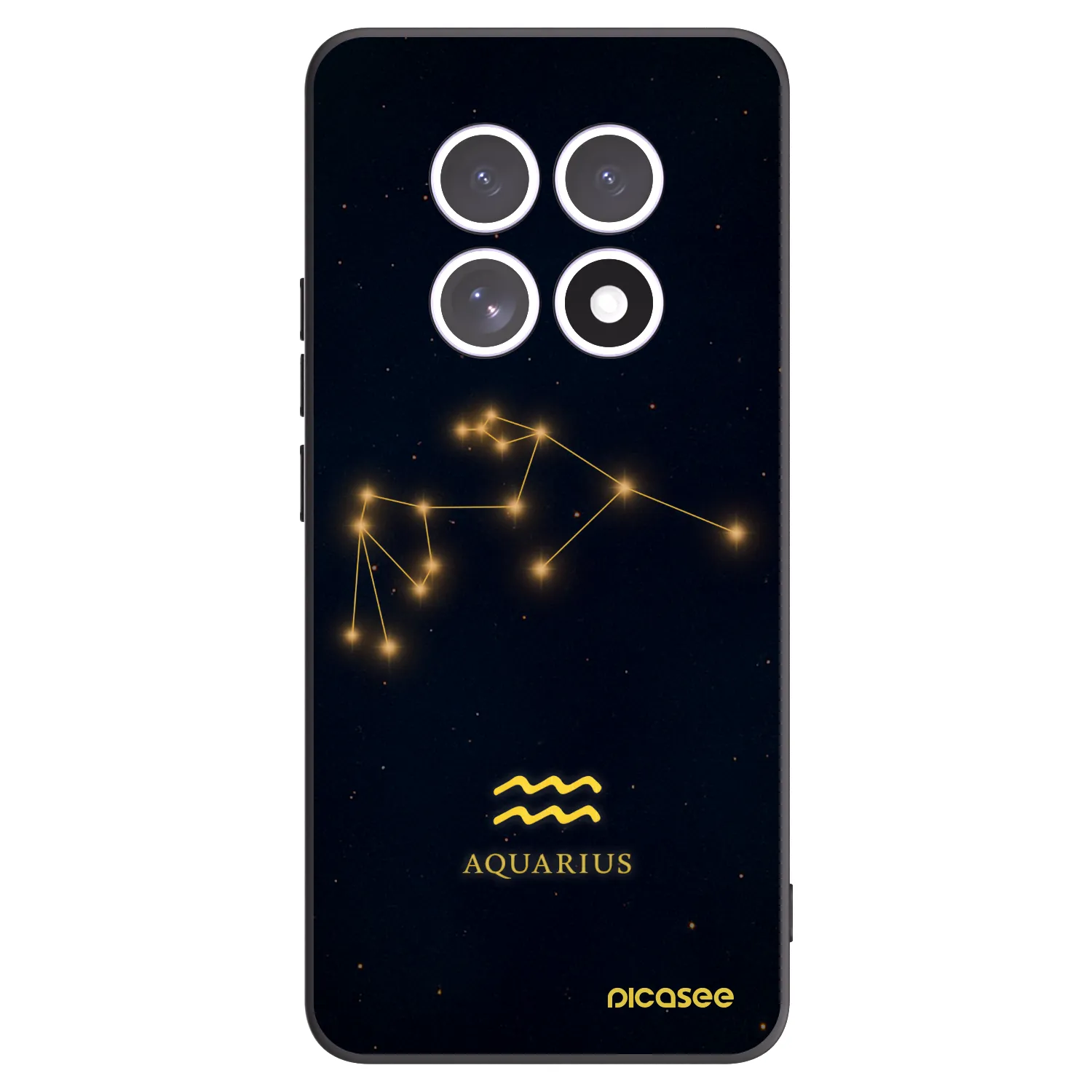 Picasee silikonowe czarne etui na Xiaomi Redmi Note 15 4G - AQUARIUS