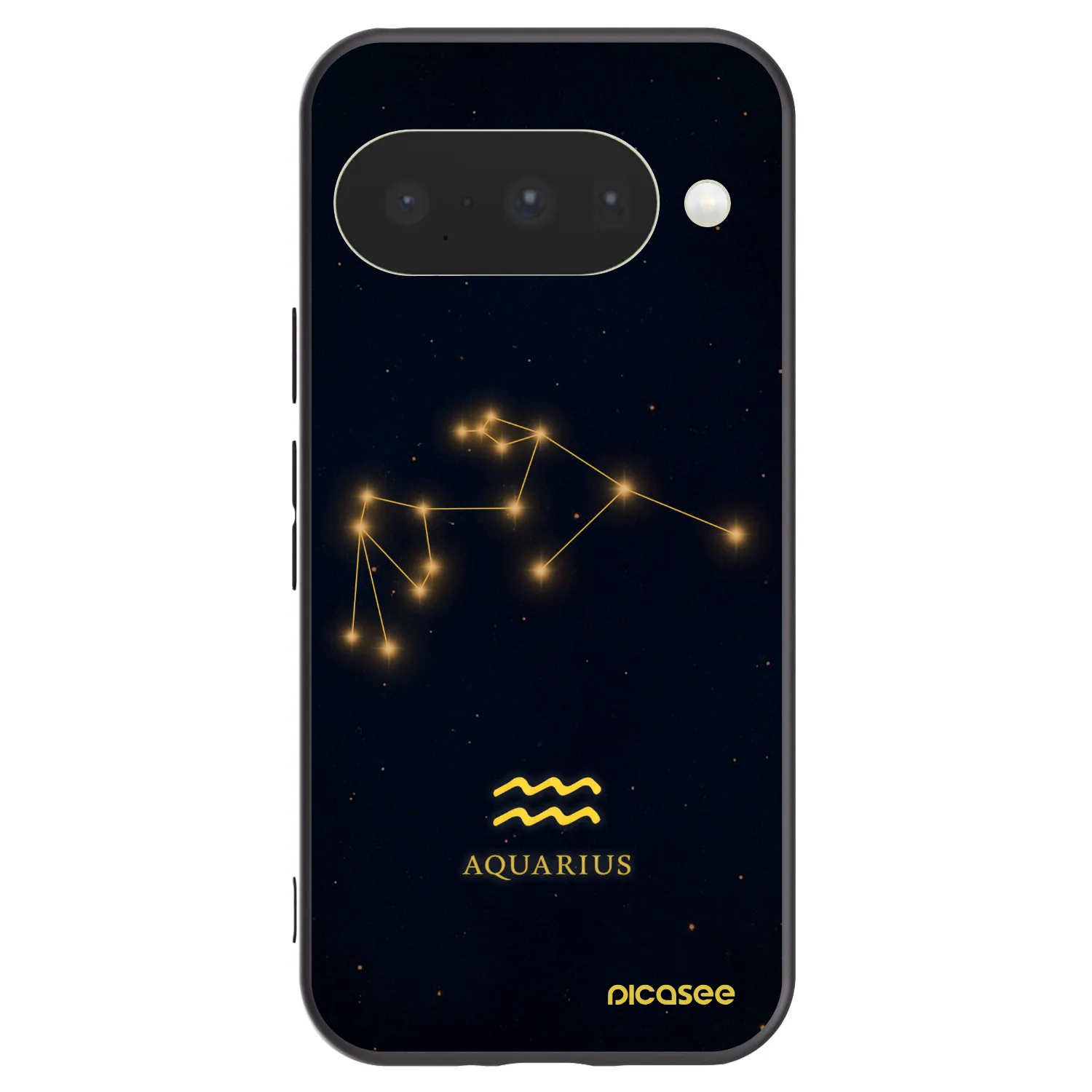 Picasee silikonowe czarne etui na Google Pixel 10 - AQUARIUS