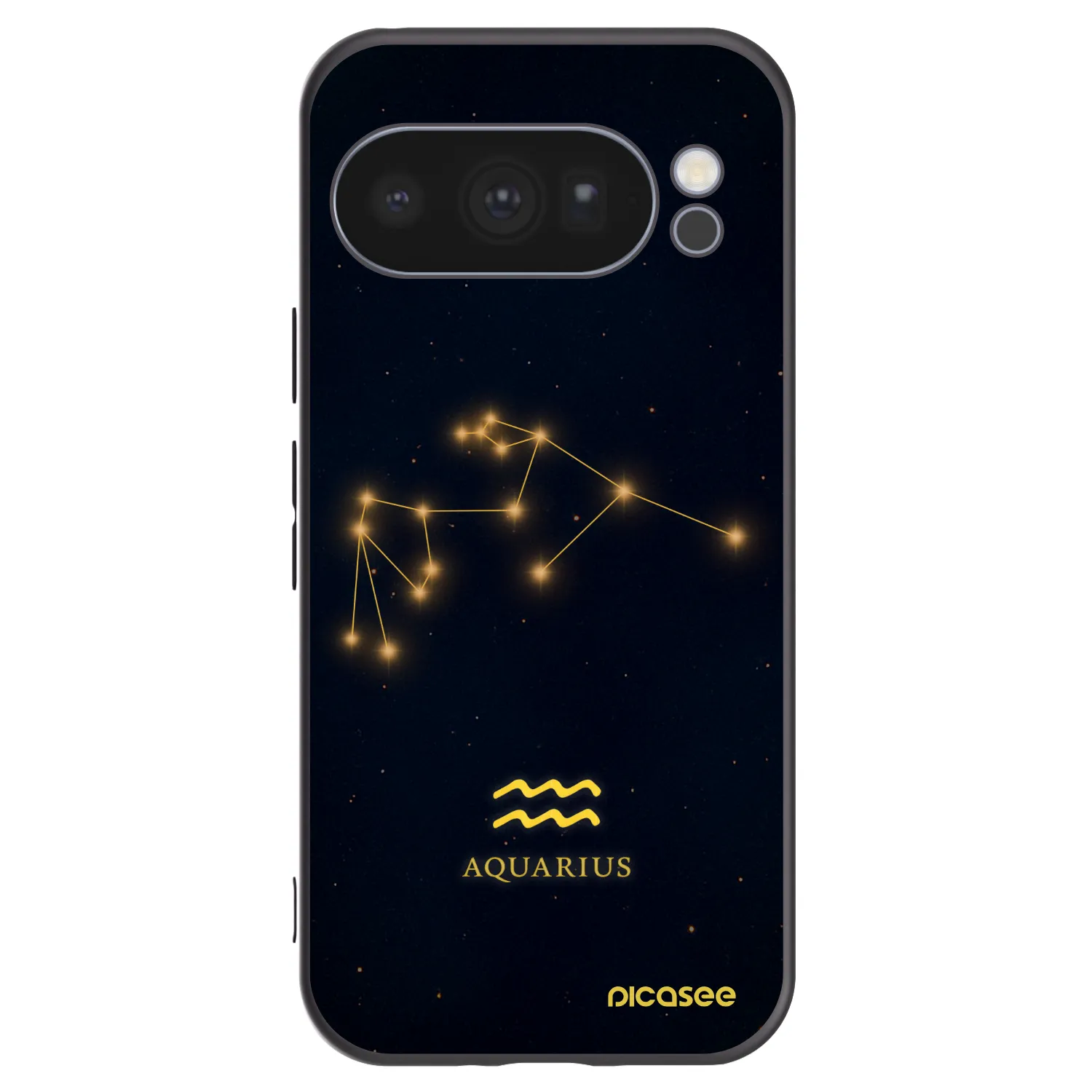 Picasee silikonowe czarne etui na Google Pixel 10 Pro - AQUARIUS