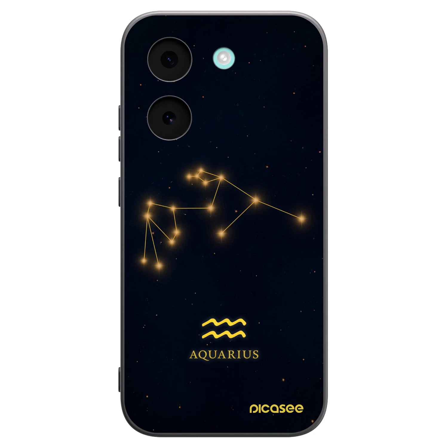 Picasee silikonowe czarne etui na Xiaomi Poco X8 Pro - AQUARIUS