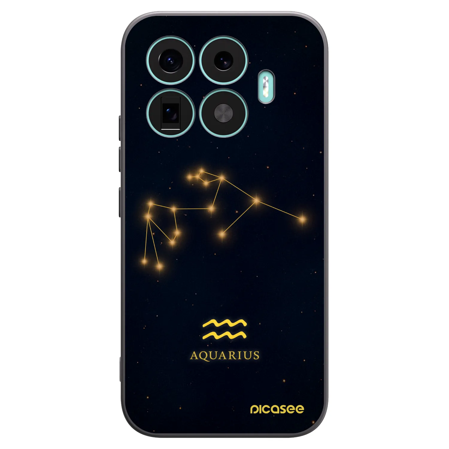 Picasee silikonowe czarne etui na Xiaomi 17T - AQUARIUS