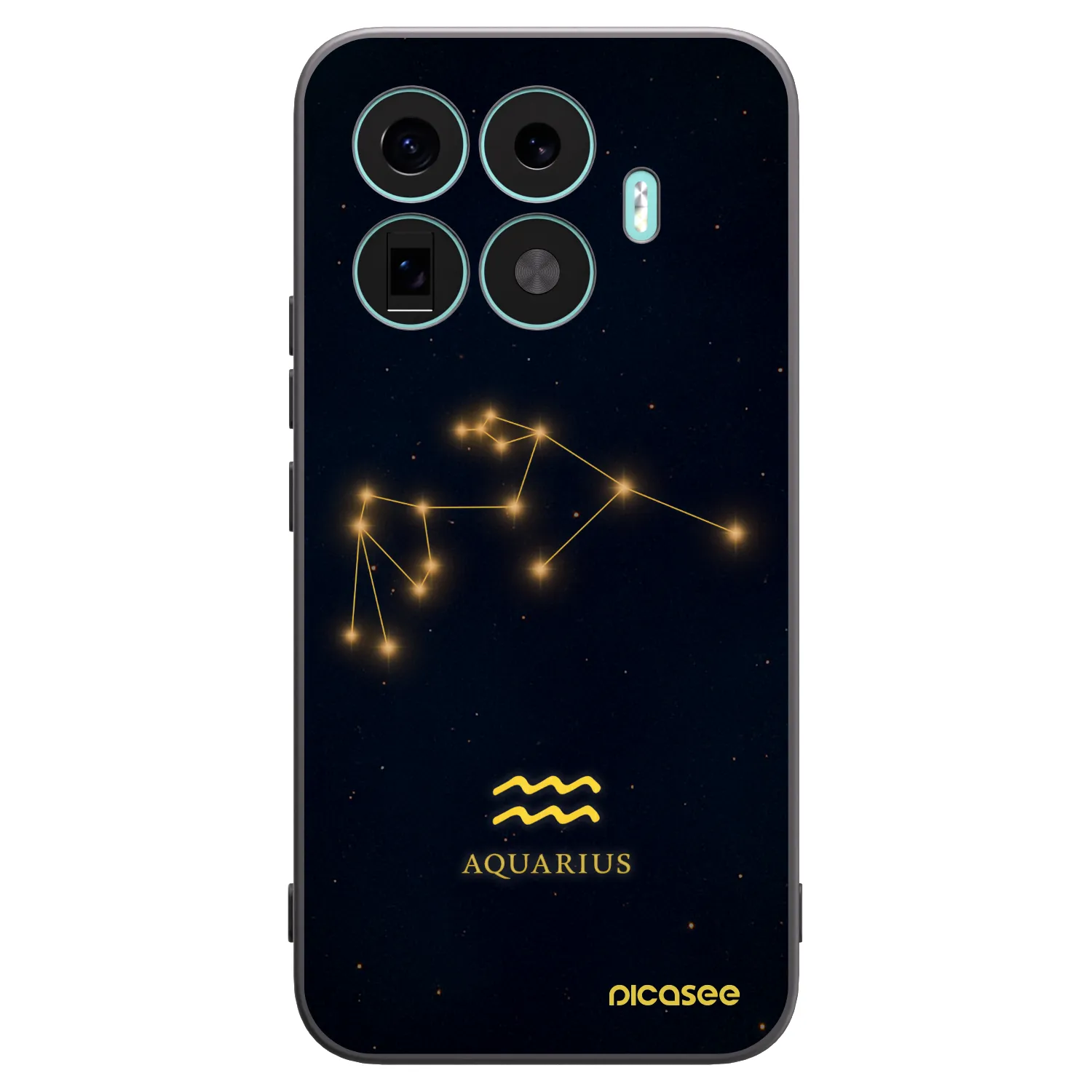 Picasee silikonowe czarne etui na Xiaomi 17T Pro - AQUARIUS