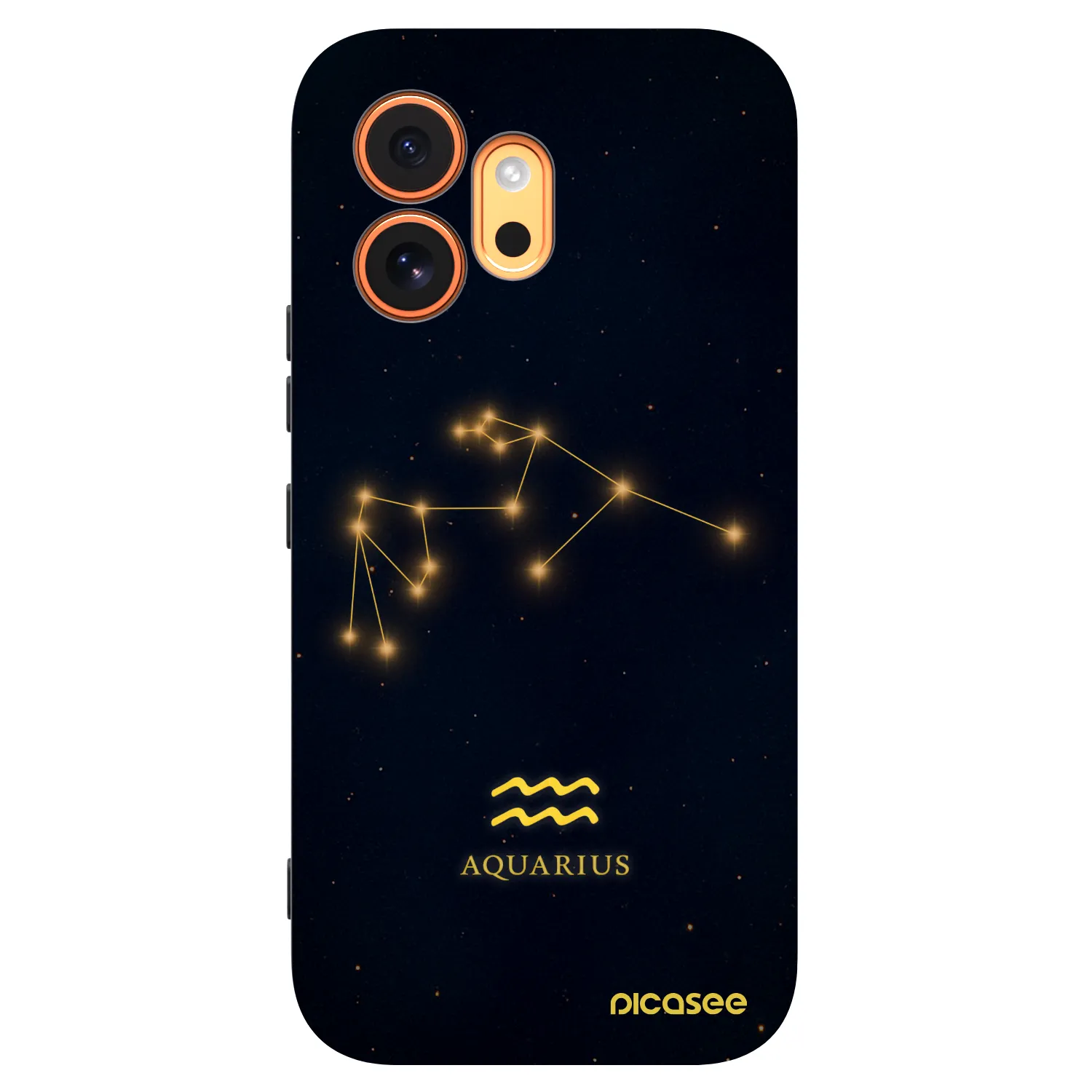 Picasee silikonowe czarne etui na Honor 600 - AQUARIUS