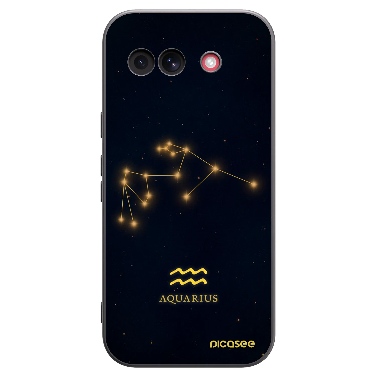 Picasee silikonowe czarne etui na Google Pixel 10a - AQUARIUS