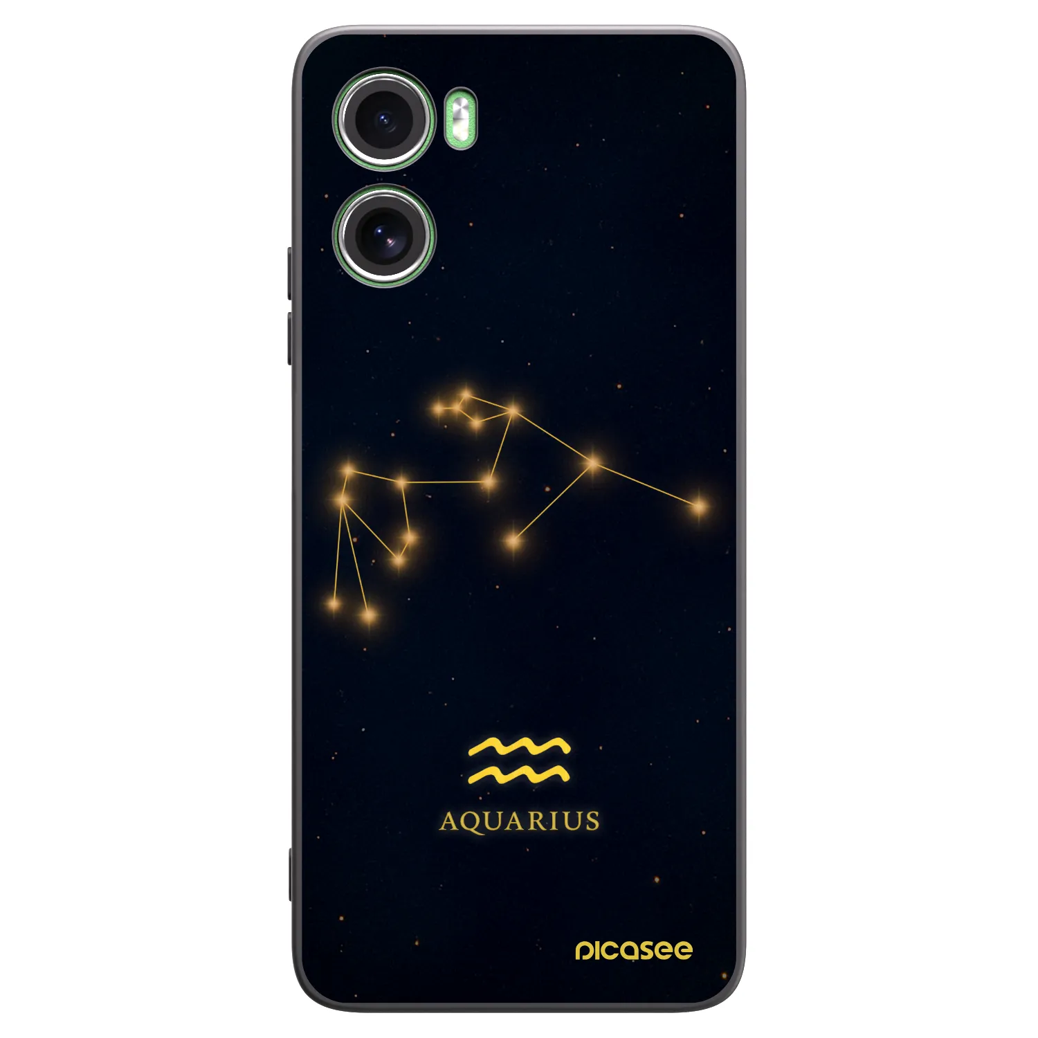 Picasee silikonowe czarne etui na Motorola Moto G06 - AQUARIUS