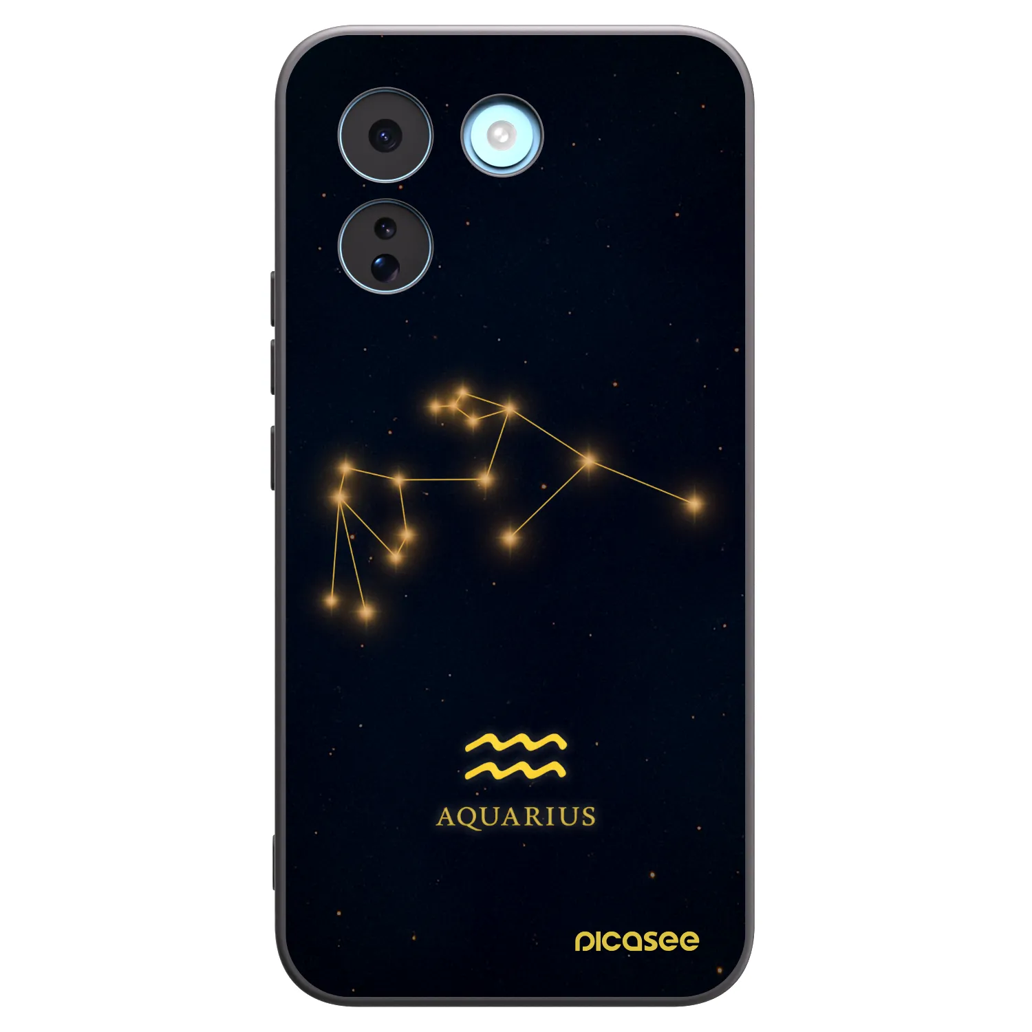 Picasee silikonowe czarne etui na Xiaomi Redmi Note 17 Pro MAX 5G - AQUARIUS