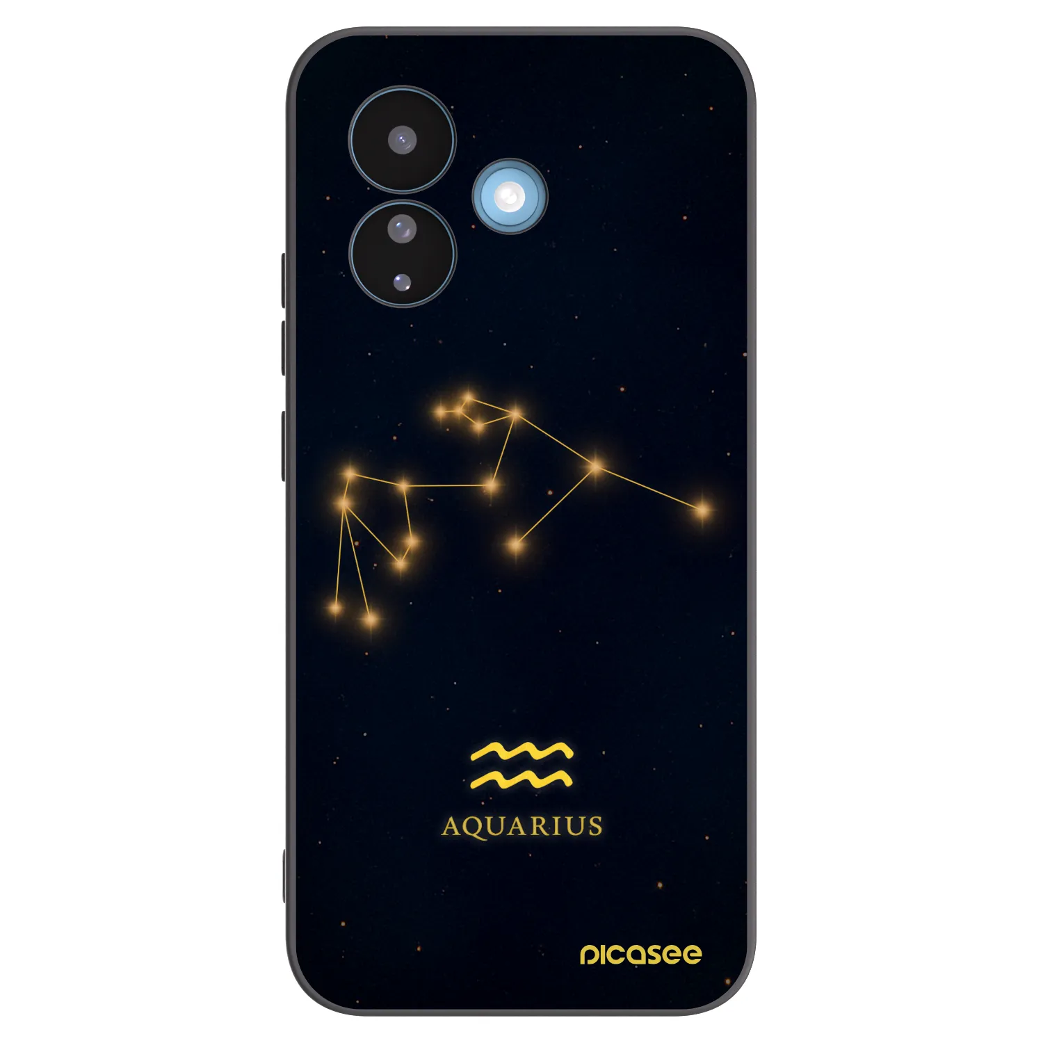 Picasee silikonowe czarne etui na Xiaomi Redmi Note 17 Pro 5G - AQUARIUS