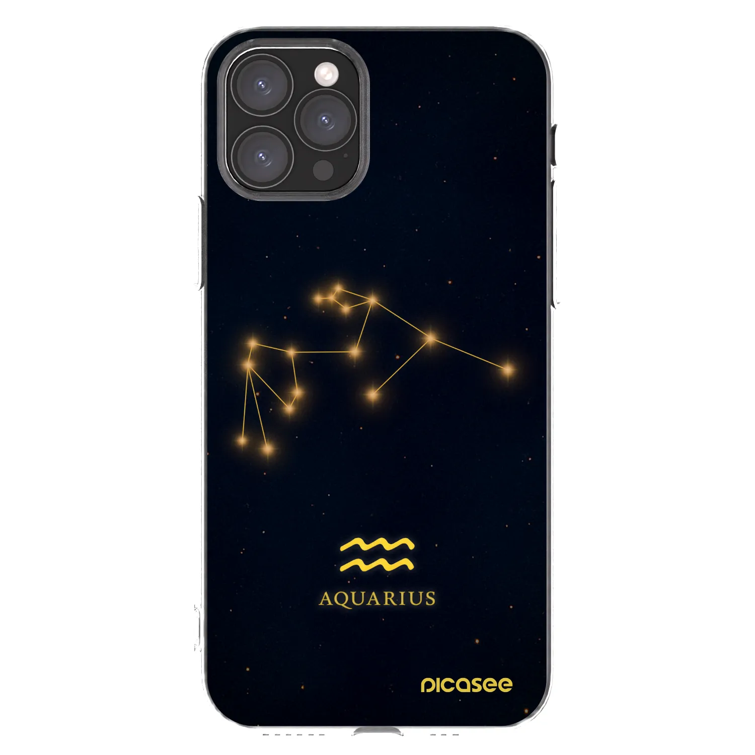 Picasee silikonowe przeźroczyste etui na Apple iPhone 11 Pro - AQUARIUS