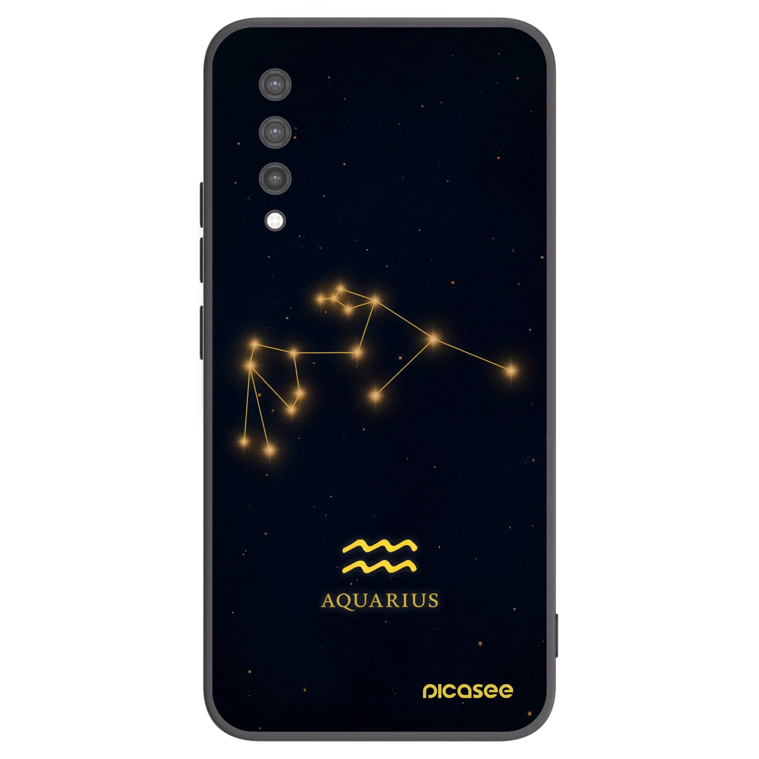 Picasee silikonowe czarne etui na Xiaomi Mi 9 Lite - AQUARIUS