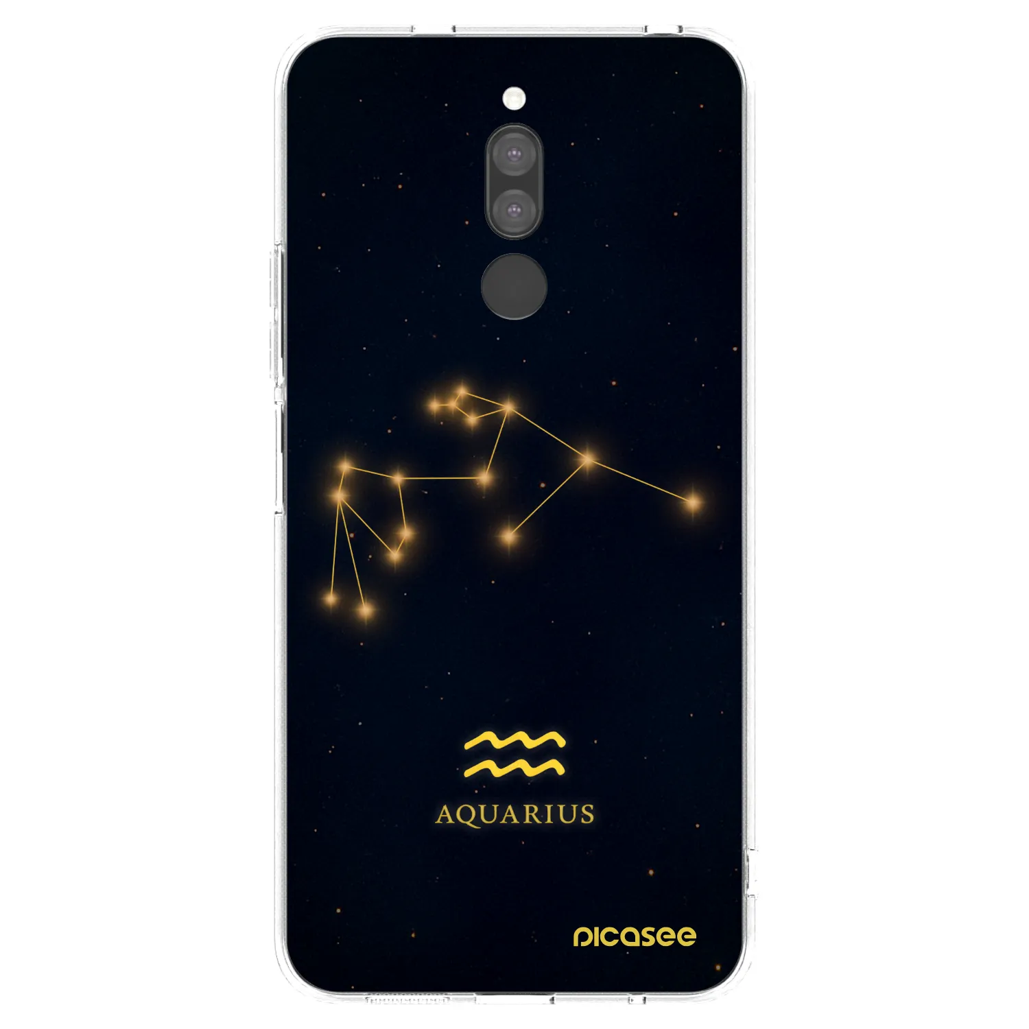 Picasee silikonowe przeźroczyste etui na Xiaomi Redmi 8 - AQUARIUS
