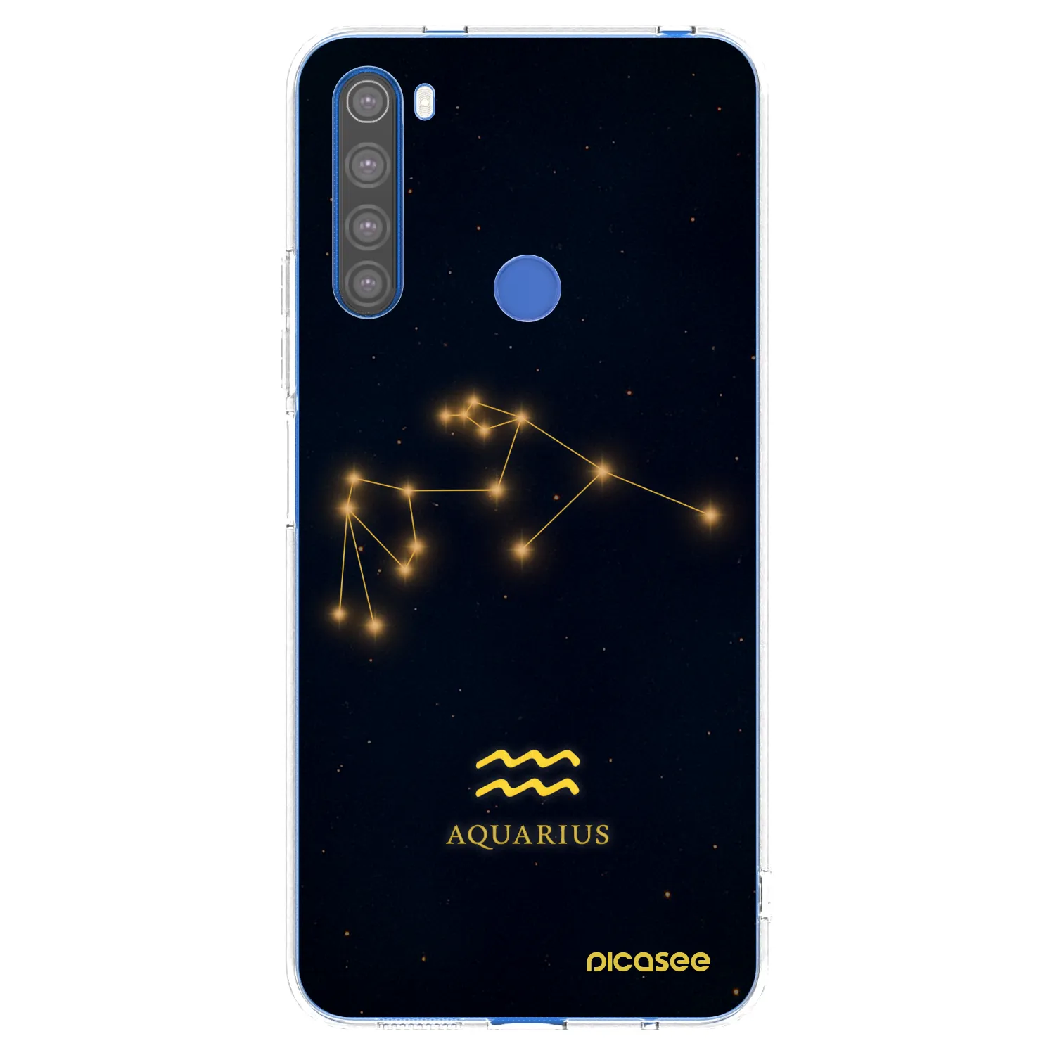 Picasee silikonowe przeźroczyste etui na Xiaomi Redmi Note 8T - AQUARIUS