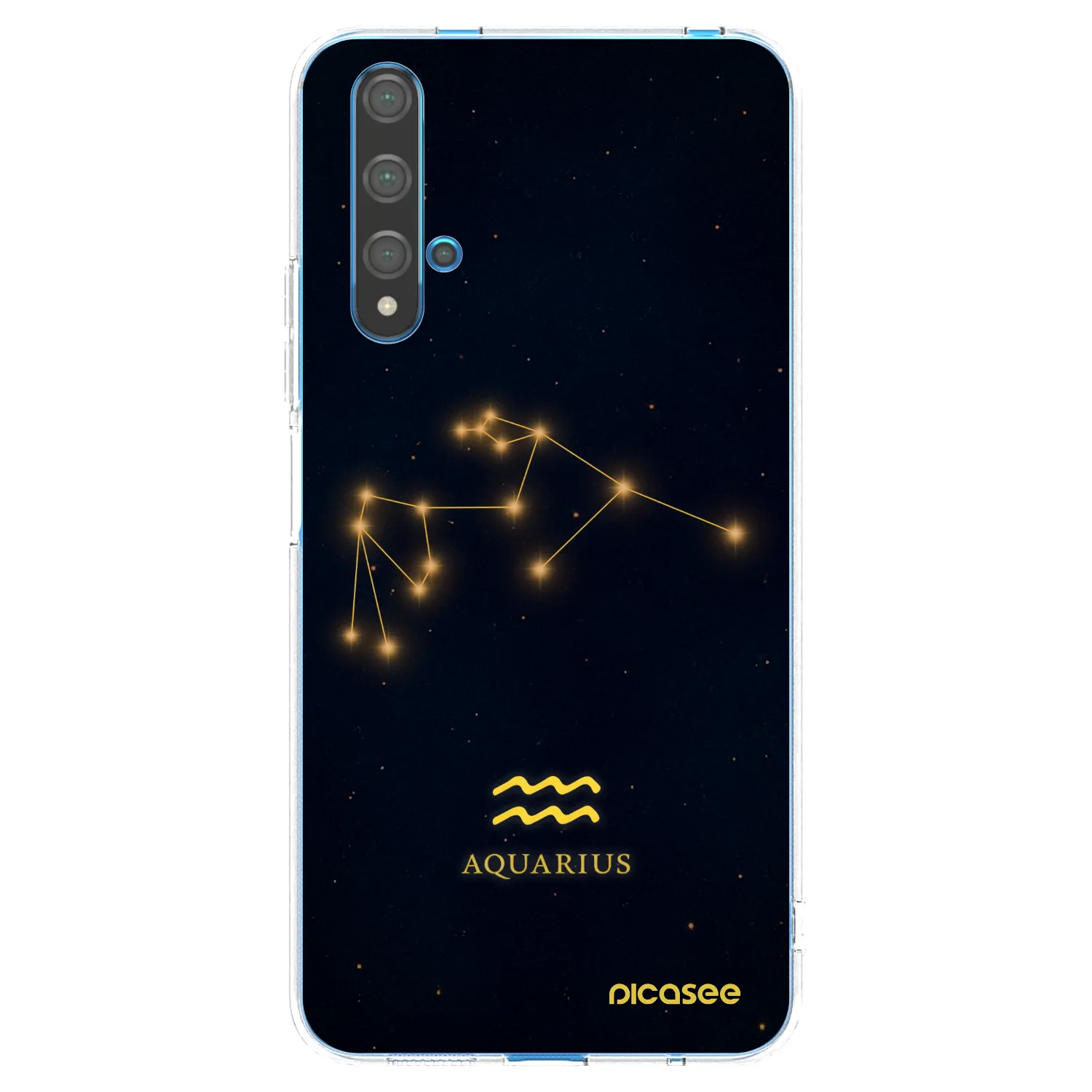 Picasee silikonowe przeźroczyste etui na Huawei Nova 5T - AQUARIUS