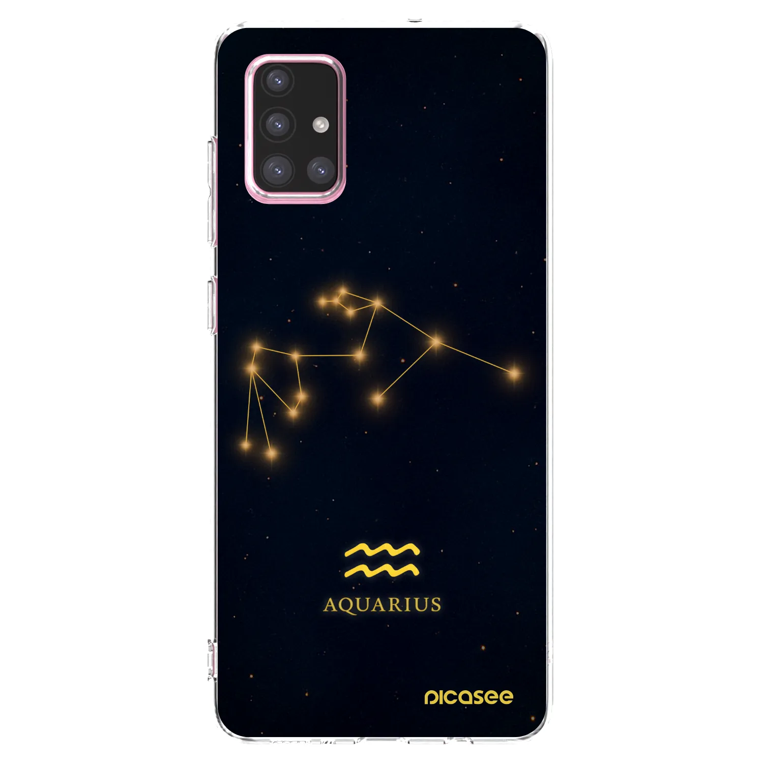Picasee silikonowe przeźroczyste etui na Samsung Galaxy A71 A715F - AQUARIUS
