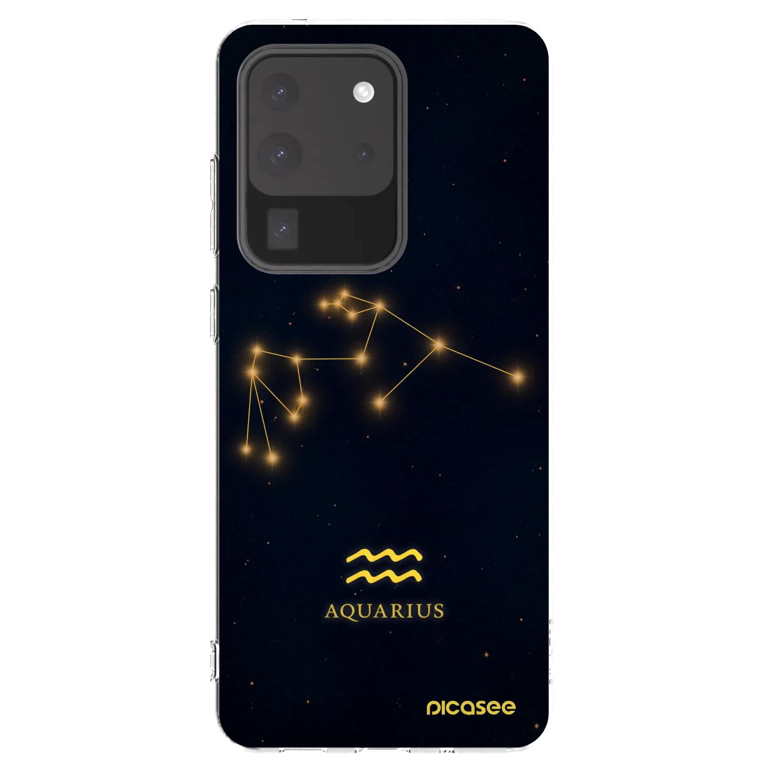Picasee silikonowe przeźroczyste etui na Samsung Galaxy S20 Ultra 5G G988F - AQUARIUS