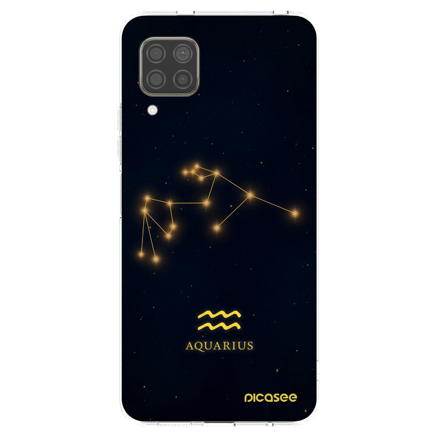 Picasee silikonowe przeźroczyste etui na Huawei P40 Lite - AQUARIUS