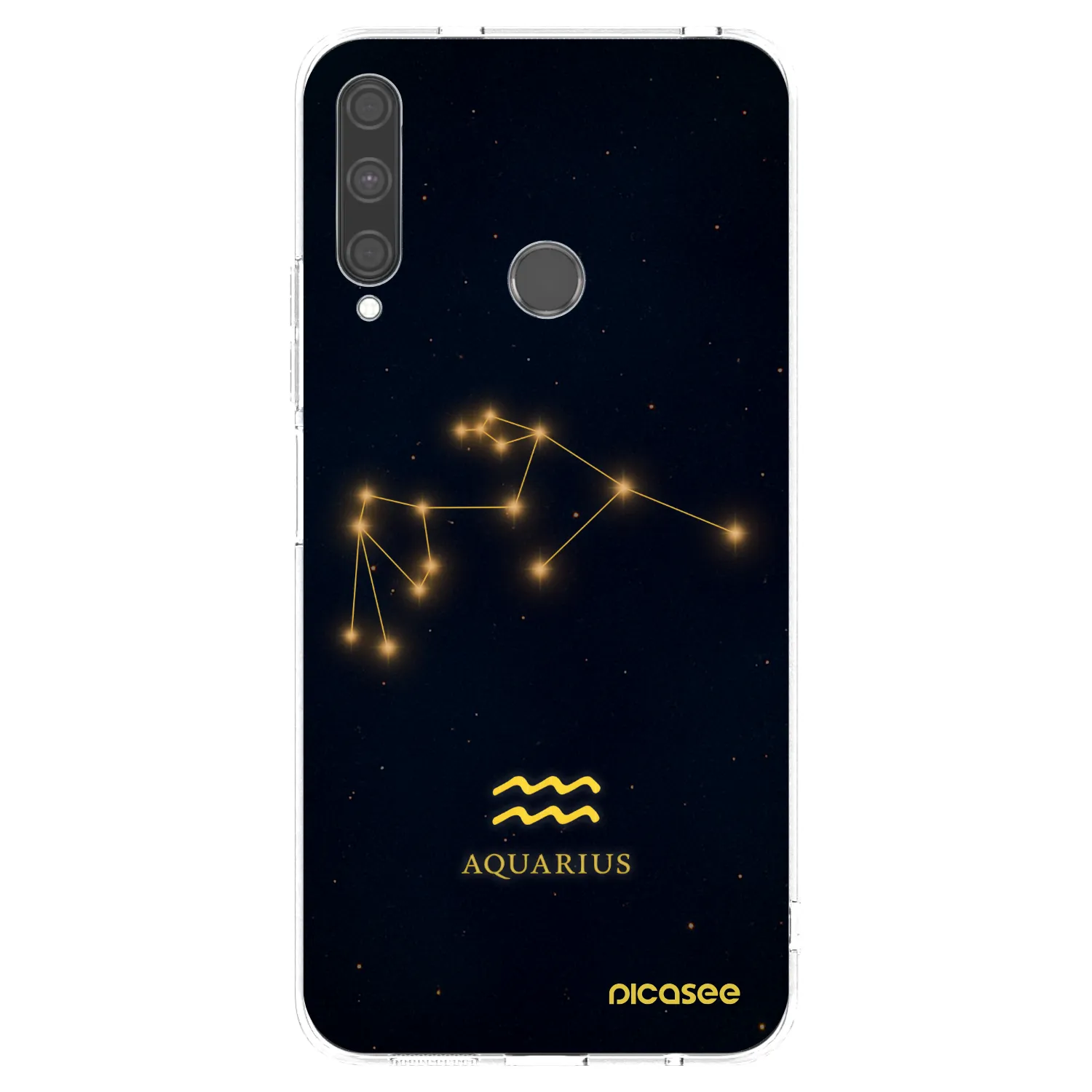 Picasee silikonowe przeźroczyste etui na Huawei P40 Lite E - AQUARIUS