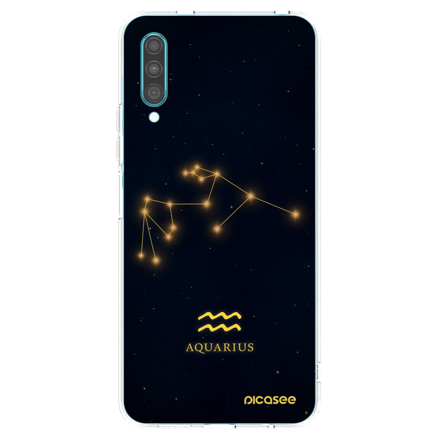 Picasee silikonowe przeźroczyste etui na Samsung Galaxy A30s A307F - AQUARIUS