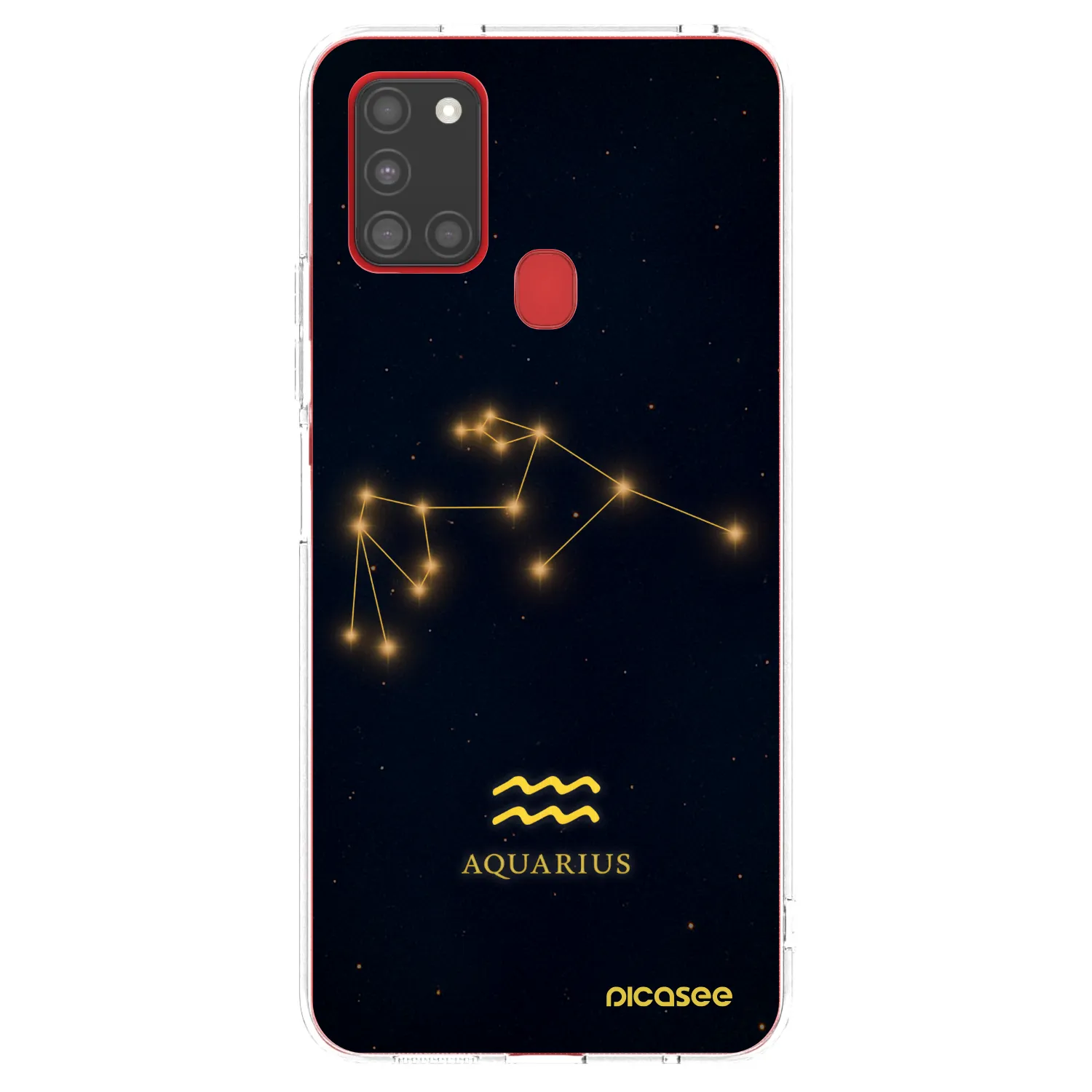 Picasee silikonowe przeźroczyste etui na Samsung Galaxy A21s - AQUARIUS