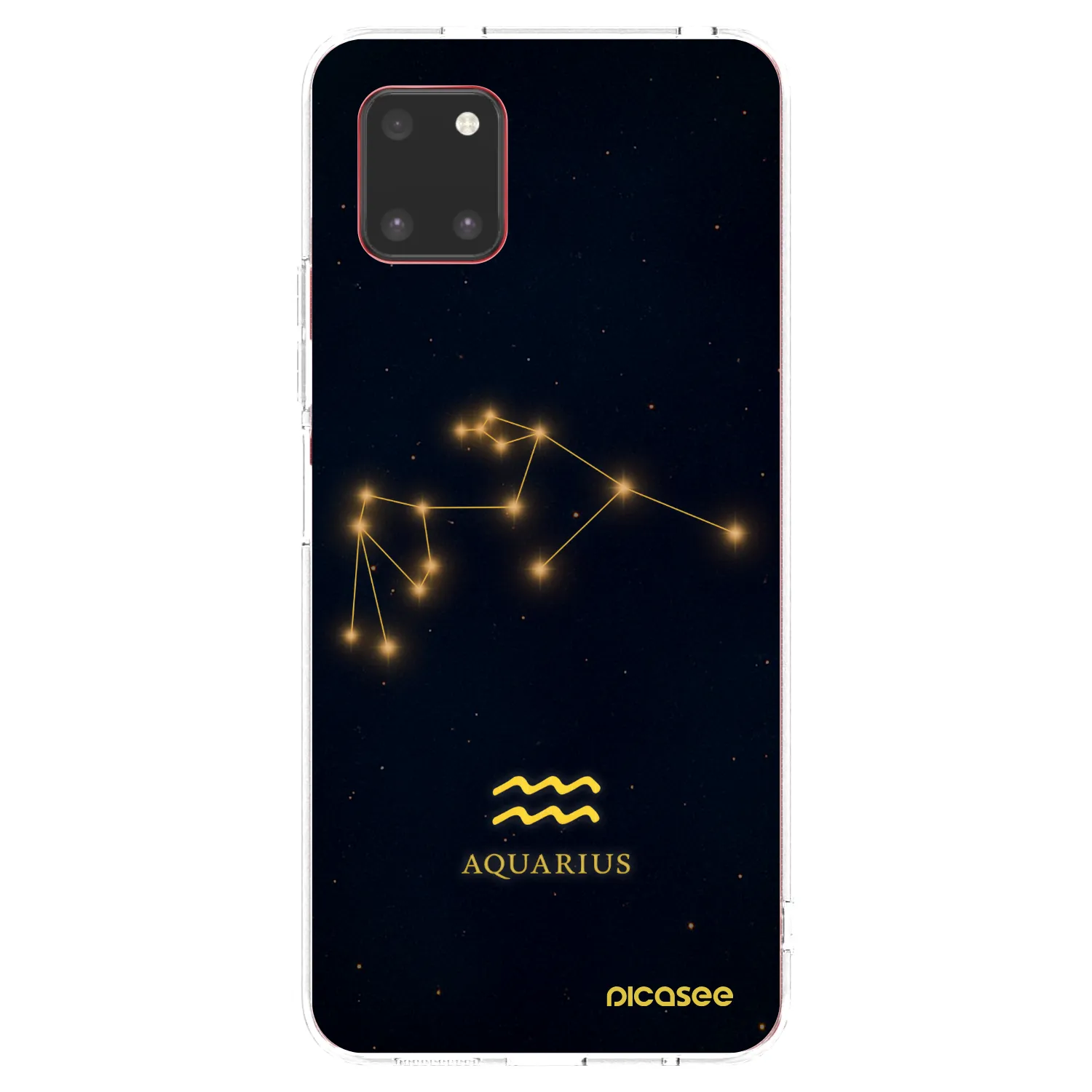 Picasee silikonowe przeźroczyste etui na Samsung Galaxy Note 10 Lite N770F - AQUARIUS
