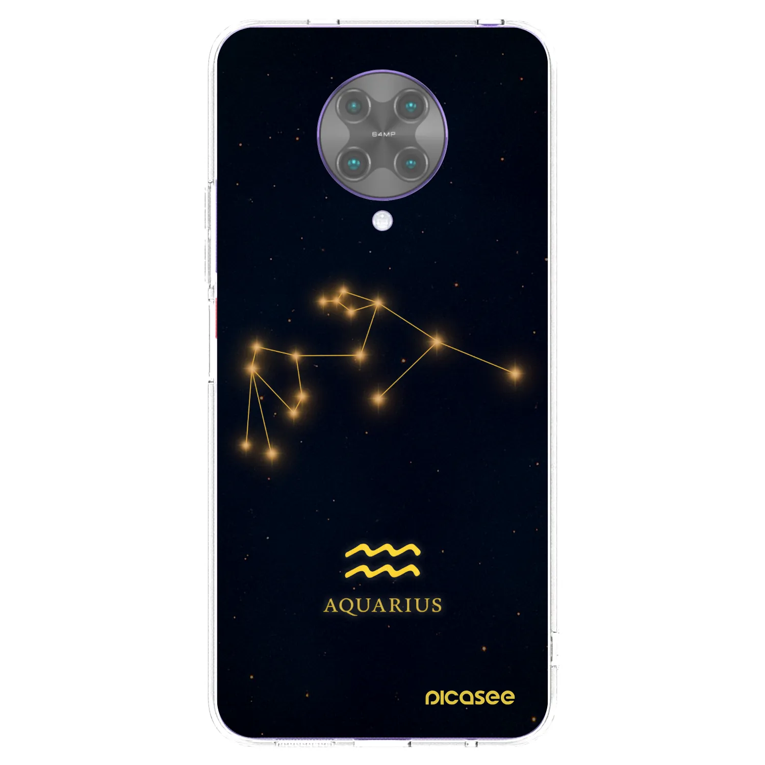 Picasee silikonowe przeźroczyste etui na Xiaomi Poco F2 Pro - AQUARIUS