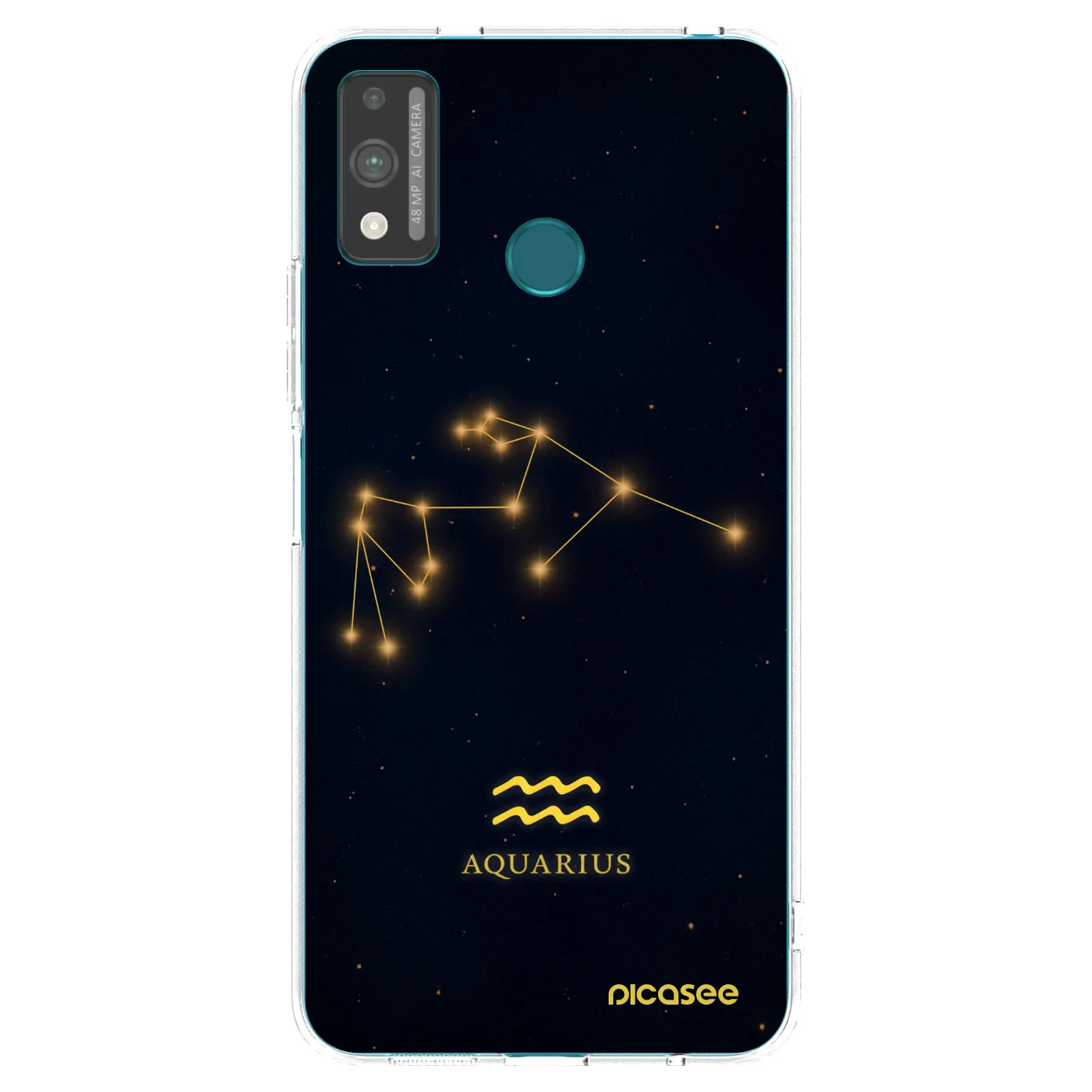 Picasee silikonowe przeźroczyste etui na Honor 9X Lite - AQUARIUS