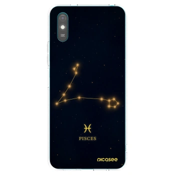 Picasee silikonowe przeźroczyste etui na Xiaomi Redmi 9A - PISCES