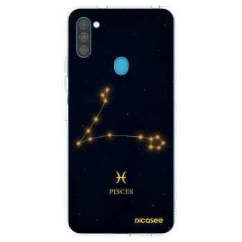 Picasee silikonowe przeźroczyste etui na Samsung Galaxy M11 - PISCES