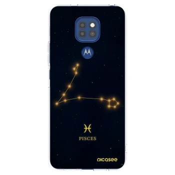 Picasee silikonowe przeźroczyste etui na Motorola Moto G9 Play - PISCES