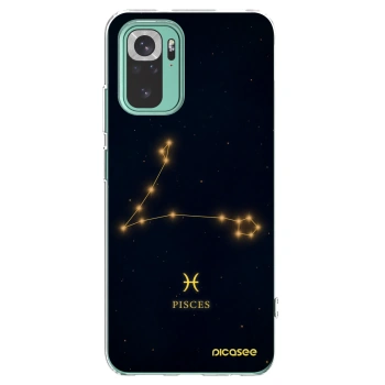 Picasee silikonowe przeźroczyste etui na Xiaomi Redmi Note 10 Pro - PISCES