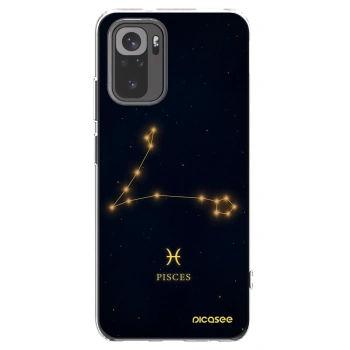 Picasee silikonowe przeźroczyste etui na Xiaomi Redmi Note 10S - PISCES
