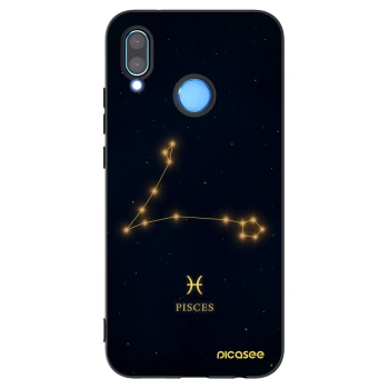 Picasee silikonowe czarne etui na Huawei P20 Lite - PISCES