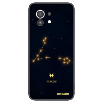 Picasee silikonowe czarne etui na Xiaomi Mi 11 - PISCES