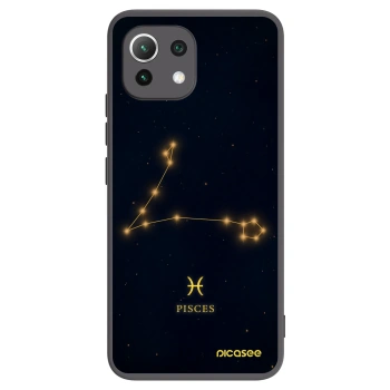 Picasee silikonowe czarne etui na Xiaomi Mi 11 Lite - PISCES