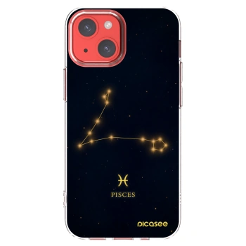 Picasee silikonowe przeźroczyste etui na Apple iPhone 13 mini - PISCES