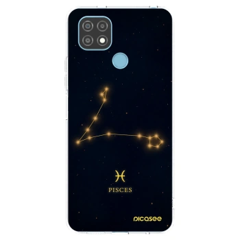 Picasee silikonowe przeźroczyste etui na Realme C21 - PISCES