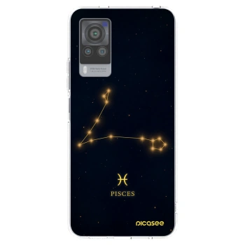 Picasee silikonowe przeźroczyste etui na Vivo X60 Pro 5G - PISCES