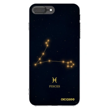 Picasee silikonowe przeźroczyste etui na Apple iPhone 7 Plus - PISCES