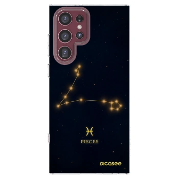 Picasee silikonowe przeźroczyste etui na Samsung Galaxy S22 Ultra 5G - PISCES
